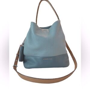 Michael Kors Kip Large Bucket Bag block color PL-Blue/Denim